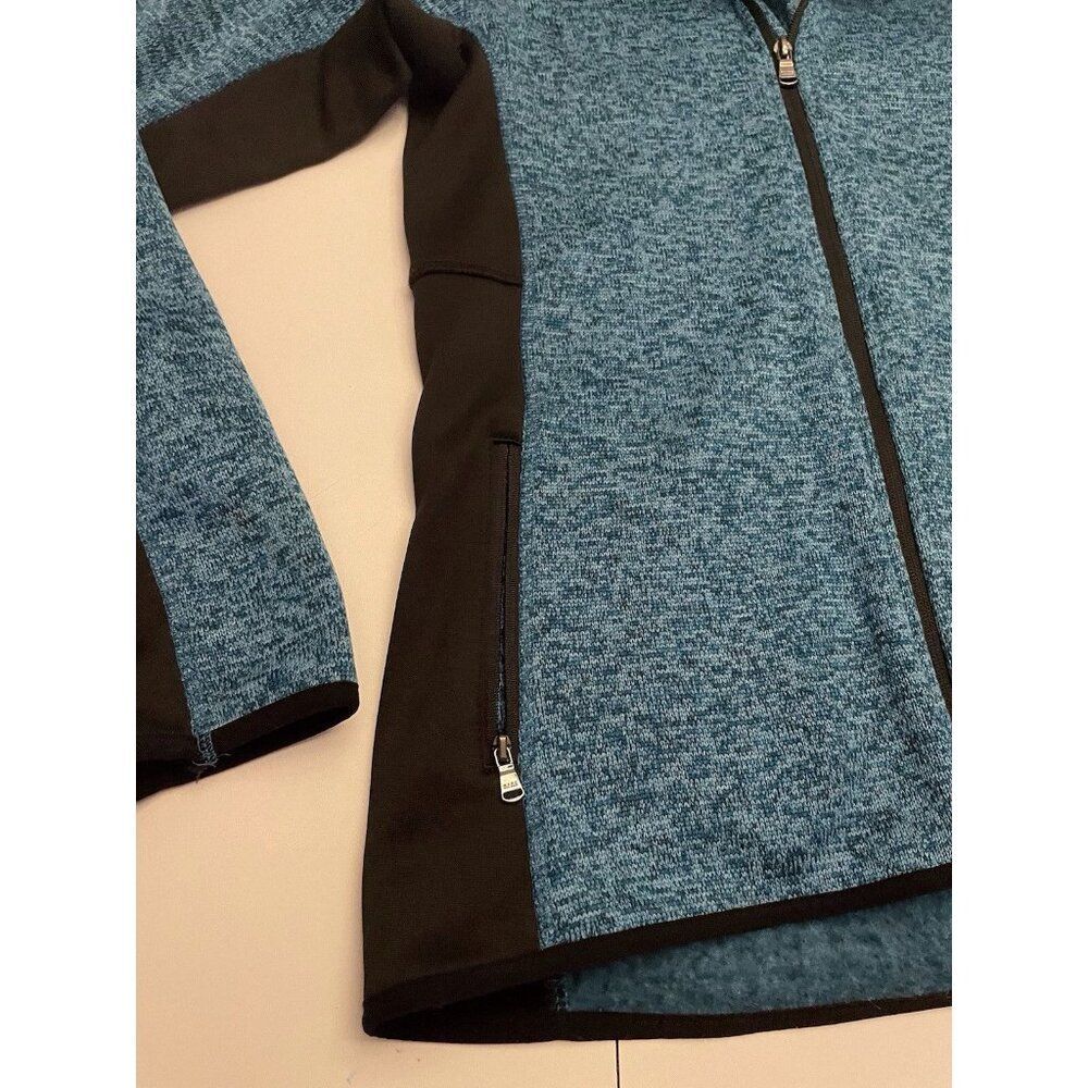 MNY Marc New York Andrew Marc Women's Knit Sweater/Jacket, H. Teal, Medium - Picture 9 of 10